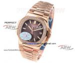 OE Factory 5713 Swiss Replica Patek Philippe Nautilus Rose Gold Diamond Watches (1)_th.jpg